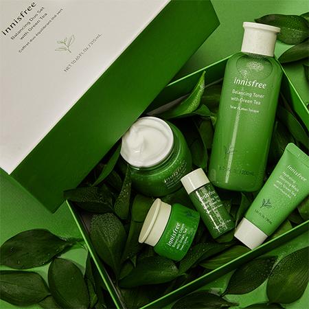 Innisfree Green Tea Balancing Skin Care Set EX
