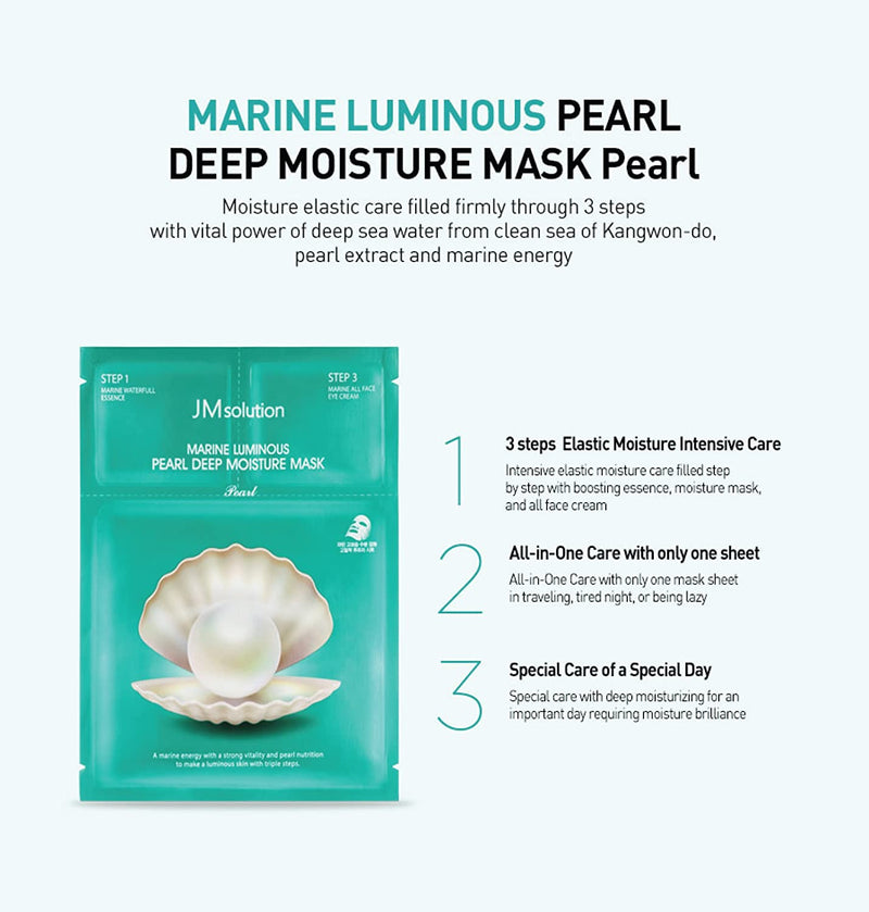 JM Solution Marine Luminous Pearl Deep Moisture Mask